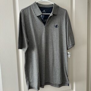 Disney Parks Polo Shirt Mickey Logo Sz M Gray NWT